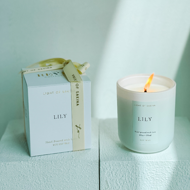 Lily Candle by Light of Sakina | Buy Candles in Dubai UAE | Gifts