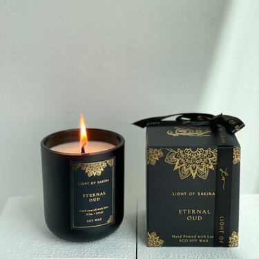 Eternal Oud Candle by Light of Sakina | Buy Candles in Dubai UAE | Gifts