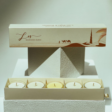 Marhaba Dubai Set of Candles (5pcs) by Light of Sakina | Buy Candles in Dubai UAE | Gifts