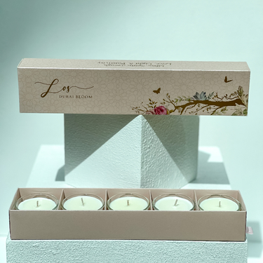 Dubai Bloom Set of Candles (5pcs) by Light of Sakina | Buy Candles in Dubai UAE | Gifts