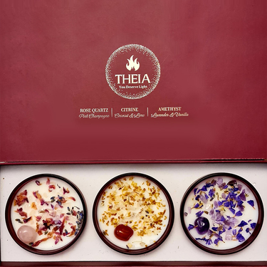 Signature Set of 3 Candles (120g Per Candle) by Theia | Buy Candles in Dubai UAE | Gifts