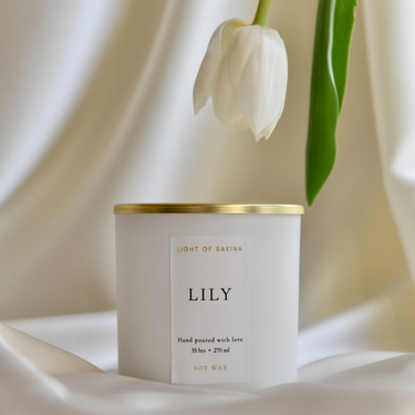 Lily Candle by Light of Sakina | Buy Candles in Dubai UAE | Gifts