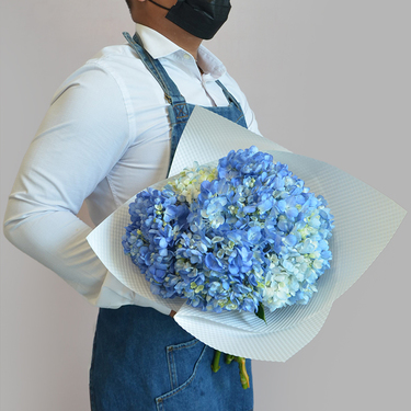 Blue Hydrangea Bouquet | Buy Flowers in Dubai UAE | Gifts