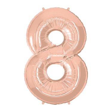 Super Shape Number 8 Rose Gold Foil Balloon | Buy Balloons in Dubai UAE | Gifts