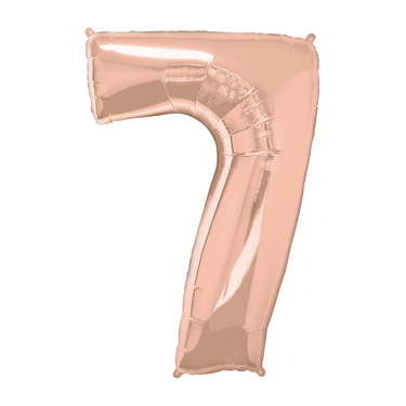 Super Shape Number 7 Rose Gold Foil Balloon | Buy Balloons in Dubai UAE | Gifts