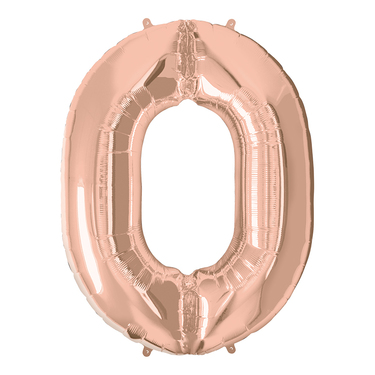 COPY OF Super Shape Number 0 Rose Gold Foil Balloon | Buy Balloons in Dubai UAE | Gifts