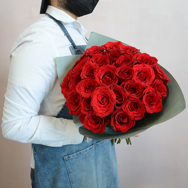 24 Premium Red Roses | Buy Flowers in Dubai UAE | Gifts