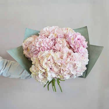 Grand Pink Hydrangea Bouquet | Buy Flowers in Dubai UAE | Gifts