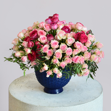 Blush Pink Pot Arrangement | Buy Flowers in Dubai UAE | Gifts