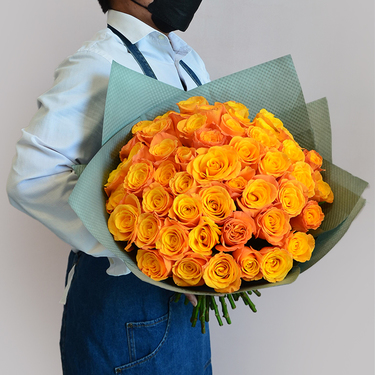 50 Orange Roses | Buy Flowers in Dubai UAE | Gifts