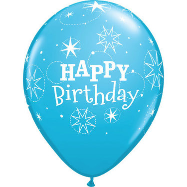 Happy Birthday Rubber Balloon Blue | Buy Balloons in Dubai UAE | Gifts