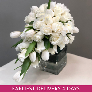 Loyal Love Cascading Bridal Bouquet | Buy Bridal Bouquets in Dubai UAE | Wedding flowers