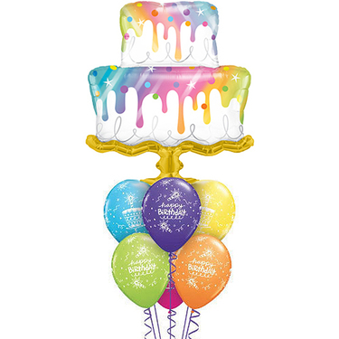 Giant Rainbow Drip Cake Balloon | Buy Balloons in Dubai UAE | Gifts