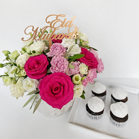 Eid Pure Happiness with Cupcakes Buy Flowers in Dubai