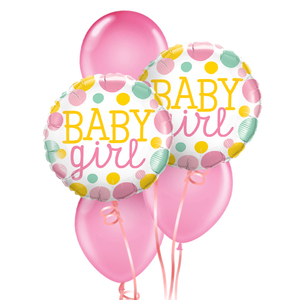 Welcome Baby Girl Balloon Bouquet | Buy Balloons in Dubai UAE | Gifts