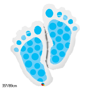 Giant Baby Feet Blue Foil Balloon | Buy Balloons in Dubai UAE | Gifts