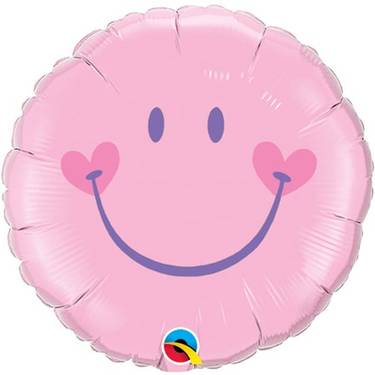 Sweet Smile Face Balloon Pink | Buy Balloons in Dubai UAE | Gifts
