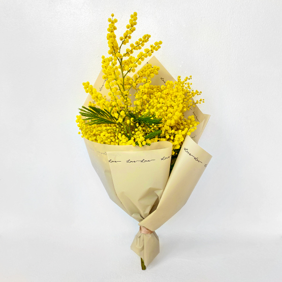 Spring Mimosa Bouquet Buy Flowers In Dubai Uae Flower Bouquet