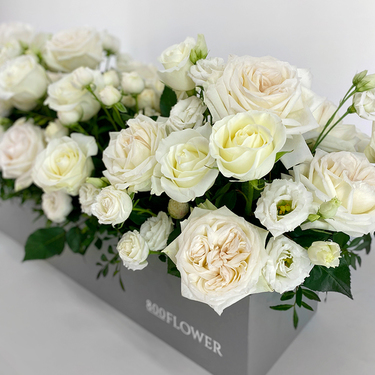 Pearl Rose Garden Box | Buy Flowers in Dubai UAE | Gifts